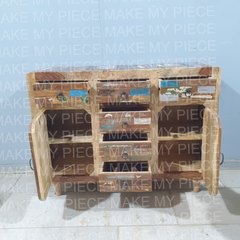 MARIANNE Handmade Reclaimed Liberty Old Wood Chip Sideboard