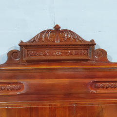 Handmade Carved Indian Furniture Teak Wood king size bed 183x203 cm