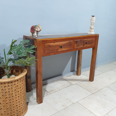 Handmade Indian Furniture Solid Hard Wood Carved Console table 120x40x80Cm