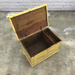 Pandora Hand Painted Indian Solid Wood Yellow Storage Box