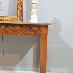 Handmade Indian Furniture Solid Hard Wood Carved Oriental Style Console table 120x40x80Cm