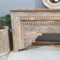 Handmade Indian Furniture Solid Hard Wood Carved Oriental Style Console table 180x40x90Cm