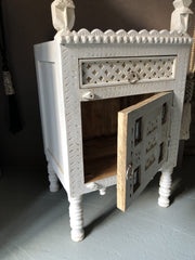 Damchiya Bridal Cabinet Left Open Whitewash 45x39x82 cm