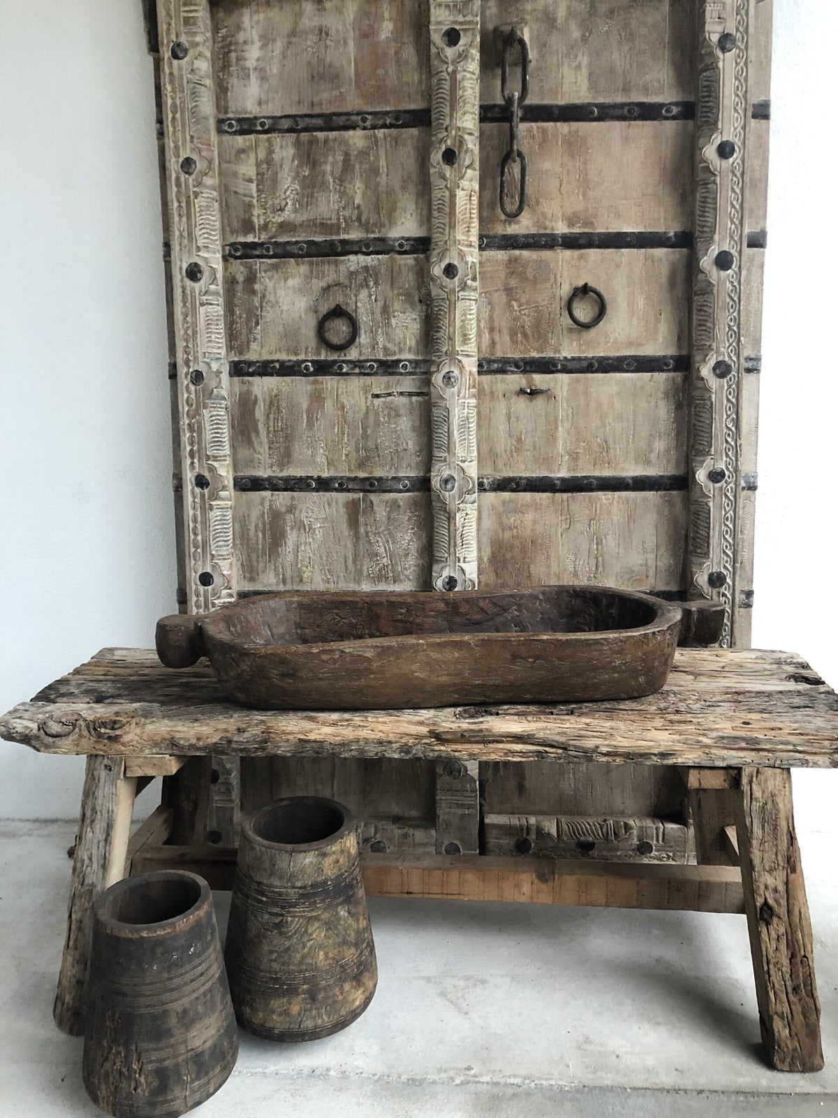 Wooden Container Trough With XXL Handles