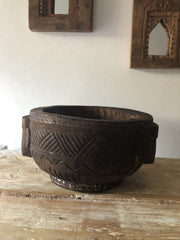 Wooden Bowl Naga Size L 31x27x16 cm