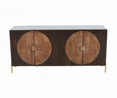 Milsons Handmade Indian Furniture Solid Wooden Sideboard 180x45x85Cm