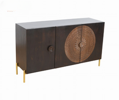 Milsons Handmade Indian Furniture Solid Wooden Sideboard 150x45x60Cm