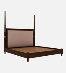 Shanti Surprise Solid Wood King Size Bed in Tubbaq Finish