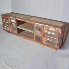 SALVAGE Reclaimed Recycled boat wood TV Unit 200x40x50cm