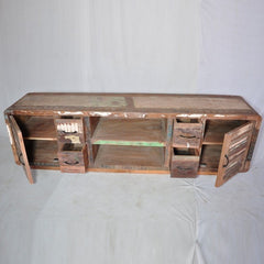 SALVAGE Reclaimed Recycled boat wood TV Unit 200x40x50cm