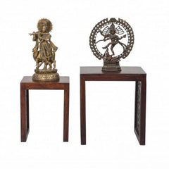 Jali Carved wooden Lamp Side Table