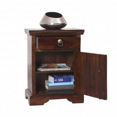 Brasswork Fitted wooden Lamp Side Table