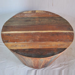 NIRVANA Reclaimed Round Coffee Table 90x90x46 cm