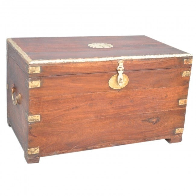 Brass Border Solid Timber Blanket Box