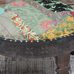 Tribal Grinder Round Small Ottoman