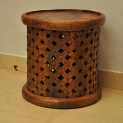 Bristol Wooden Carved Round Coffee Table