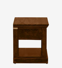 Moroccan Mosaic Mango Wood Bedside Table In Scratch Resistant Provincial Teak Finish