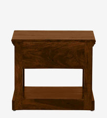 Moroccan Mosaic Mango Wood Bedside Table In Scratch Resistant Provincial Teak Finish