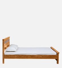 Moroccan Mosaic Mango Wood King Size Bed In Scratch Resistant Rustic Teak Finish