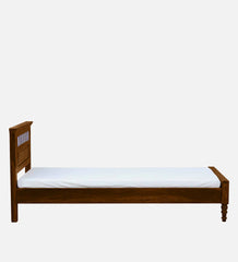 Moroccan Mosaic Wood Wood Single Bed In Scratch Resistant Provincial Teak Finish