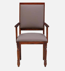 Shanti Surprise Sheesham Wood Arm Chair In Honey Oak Finish