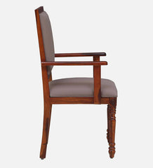 Shanti Surprise Sheesham Wood Arm Chair In Honey Oak Finish