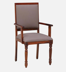 Shanti Surprise Sheesham Wood Arm Chair In Honey Oak Finish