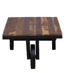 Kraft Bazaar Teak Wood Cart Coffee Table 120x60x38Cm