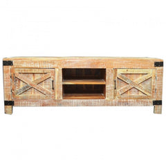 Metal Factory TV Unit White