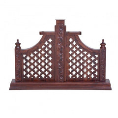 Jali Design Hand Carved Swing Daybed Brown 1.8M