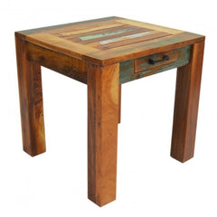 NIRVANA Reclaimed Timber Boat wood Lamp side table 50x50x50cm