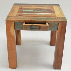 NIRVANA Reclaimed Timber Boat wood Lamp side table 50x50x50cm