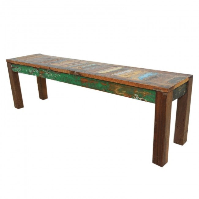 NIRVANA Reclaimed Timber Boat wood Dining Bench 150x35x45cm