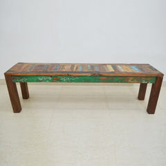 NIRVANA Reclaimed Timber Boat wood Dining Bench 150x35x45cm