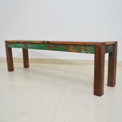 NIRVANA Reclaimed Timber Boat wood Dining Bench 150x35x45cm