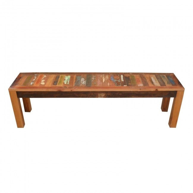 NIRVANA Reclaimed Timber Boat wood Dining Bench 160x35x45cm