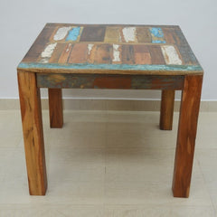 NIRVANA Reclaimed boat wood Dining Table 90x90x75 cm