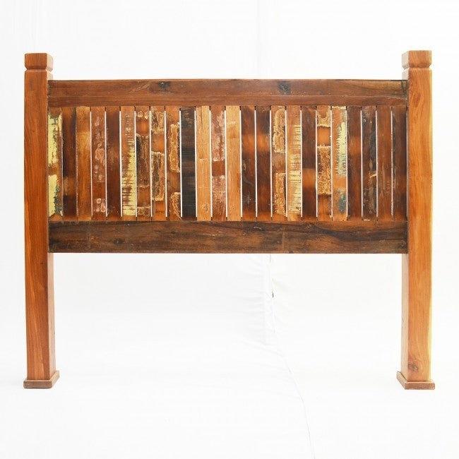 NIRVANA Reclaimed boat Timber SINGLE Bedhead headboard 92x187x130 cm