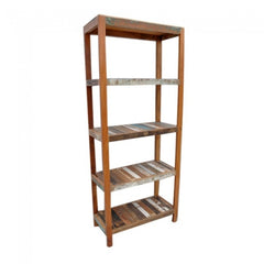 NIRVANA Reclaimed Timber Bookshelf book stand Large 80x40x190 cm