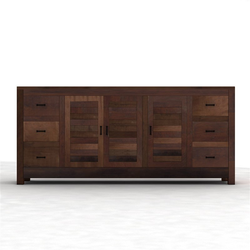 NIRVANA Reclaimed Timber Sideboard XL Chocolate Brown 220x50x100cm