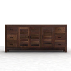 NIRVANA Reclaimed Timber Sideboard XL Chocolate Brown 220x50x100cm