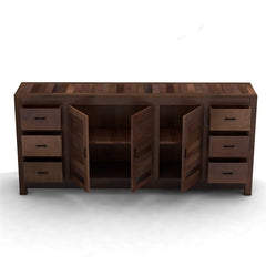 NIRVANA Reclaimed Timber Sideboard XL Chocolate Brown 220x50x100cm