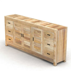 NIRVANA Reclaimed Timber Sideboard XL Brown 225x50x100 cm