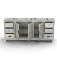 NIRVANA Reclaimed Timber Sideboard XL White 210x40x90cm