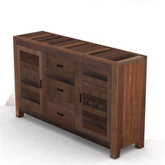 NIRVANA Reclaimed Timber Sideboard Chocolate Brown 150x40x90 cm