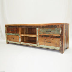 NIRVANA Reclaimed timber TV Entertainment Unit 180x40x50 cm