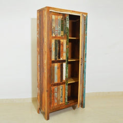 NIRVANA Reclaimed Timber Cabinet Cupboard Pantry 80x40x180 cm