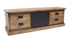 Industrial TV furniture cabinet in metal and wood