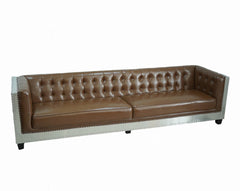 Chesterfield Leather Armchair Sofa Leather Lounge Couch 2 Seater CHSE24