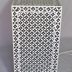 Bone Inlay Star Geometrical pattern Chest of Drawer